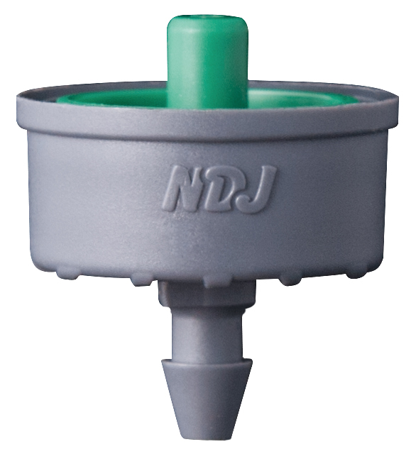 Jain Irrigation Click-Tif Pressure Compensated Dripper w/ Check Valve 2.0 GPH Green