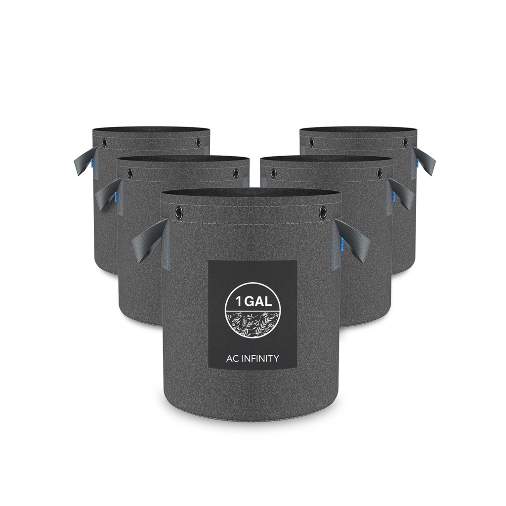 AC INFINITY HEAVY DUTY FABRIC POTS, 1 GALLON