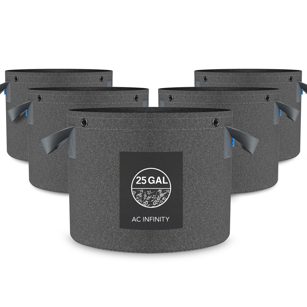 AC INFINITY HEAVY DUTY FABRIC POTS, 25 GALLON