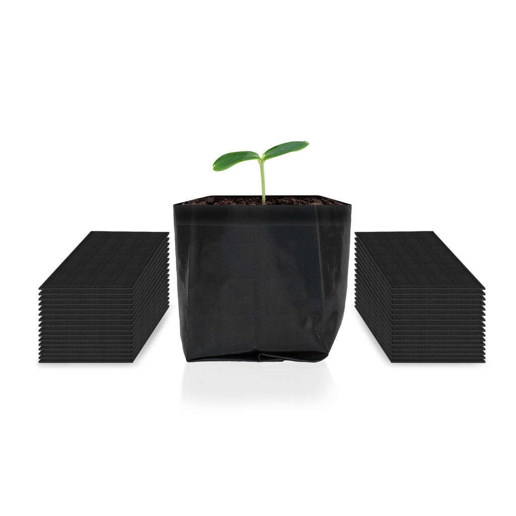 [AC-NBB7-50] AC Infinity, NURSERY BAGS 1 GALLON, NON-WOVEN FABRIC GROWING POUCHES
