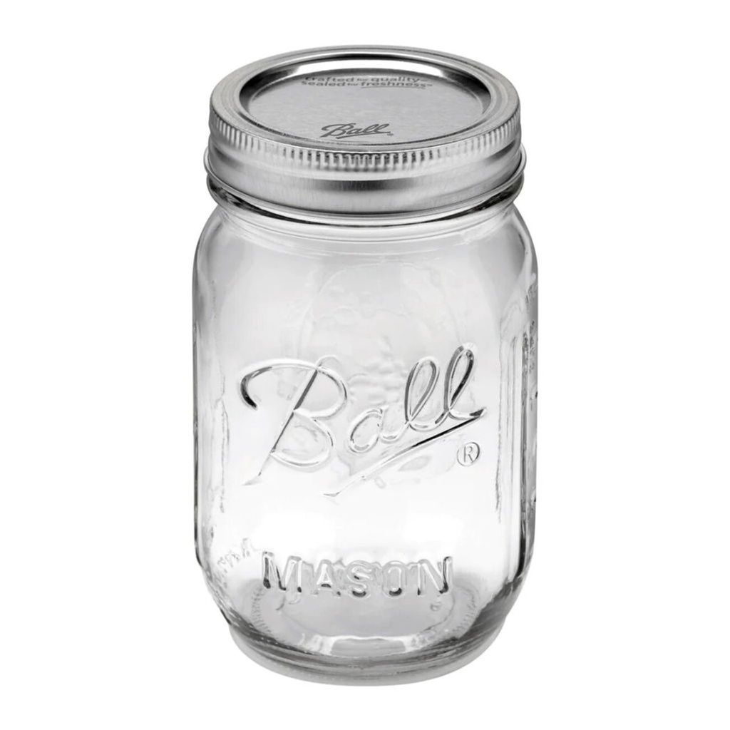Ball 32oz Glass Regular Mouth Mason Jar with Lid and Band