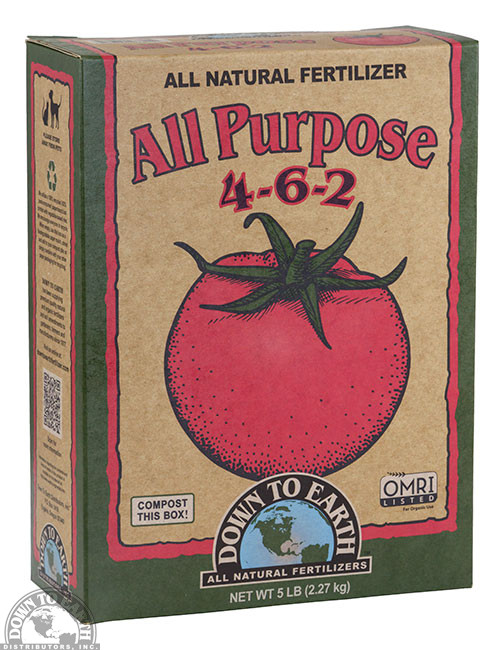 Down To Earth, Organic, All Purpose 4-6-2 Fertilizer 5Lb