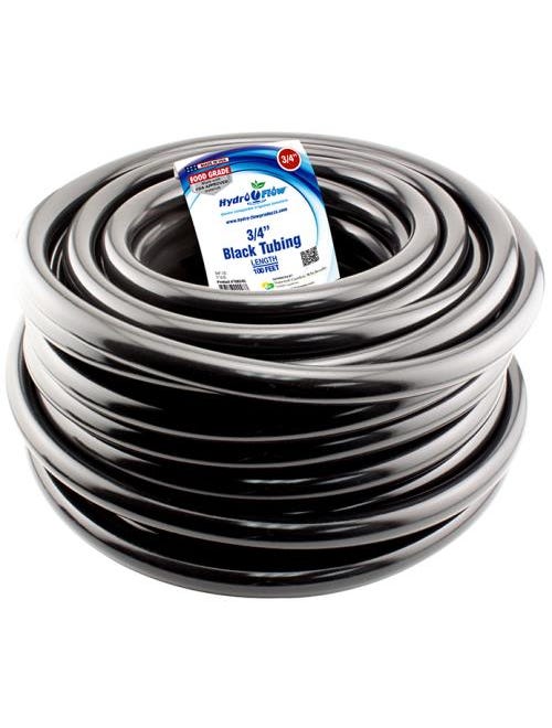 FDA Vinyl Tubing Black 3/4" ID - 1" OD per foot