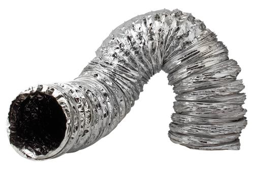 Ideal-Air Supreme Silver / Black Ducting 6 in x 25 ft