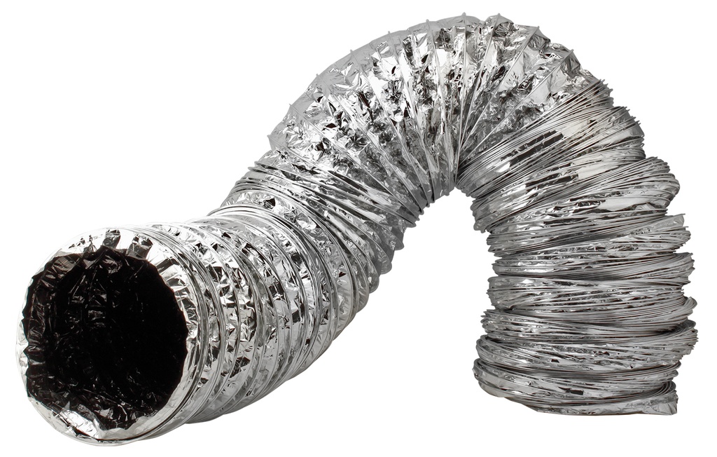 Ideal-Air Supreme Silver / Black Ducting 8 in x 25 ft