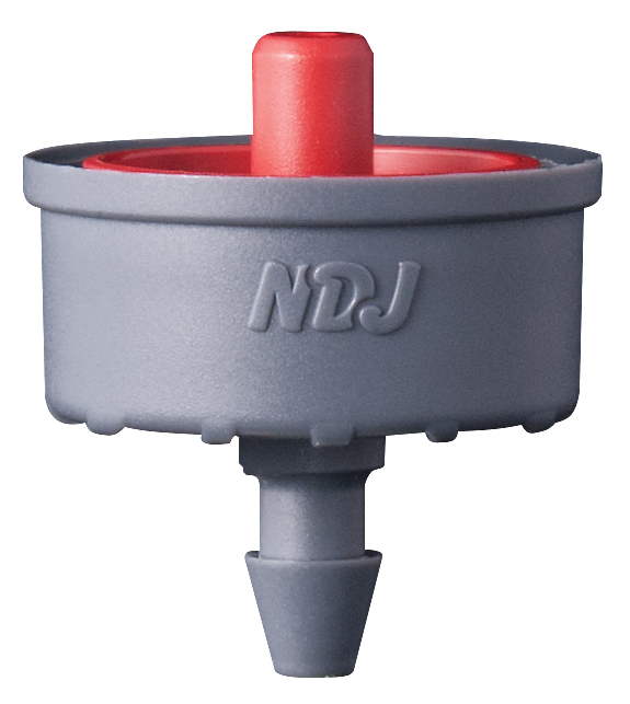 Jain Irrigation Click-Tif Pressure Compensated Dripper w/ Check Valve 3.0 GPH Red
