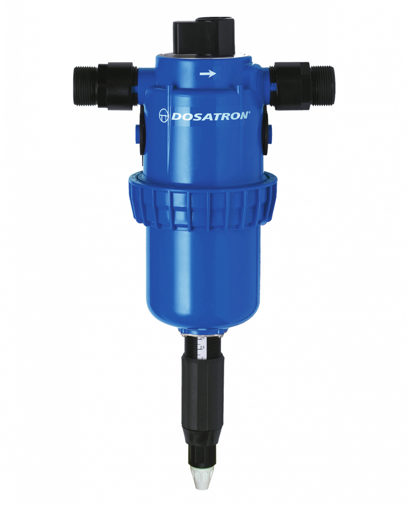 Dosatron Water Powered Doser, 20GPM INJECTOR .2 TO 1.5% VF SEALS, 1:500 to 1:66