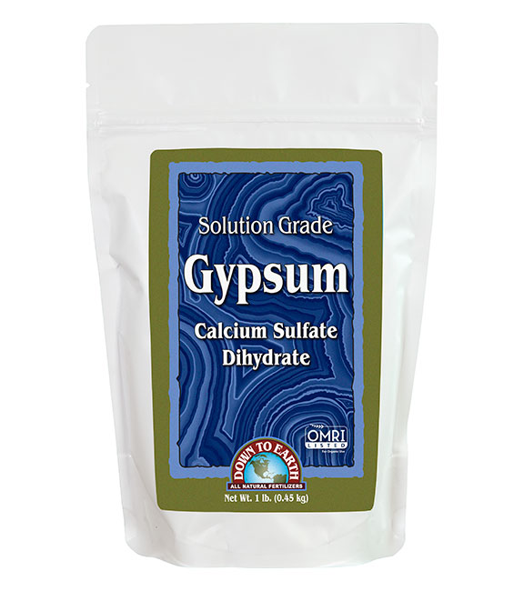Down to Earth Solution Grade Gypsum, 1lb 
