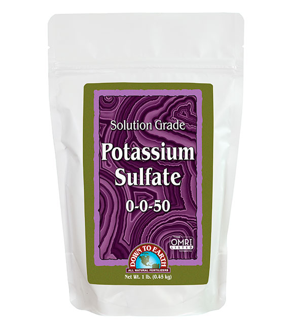 [DTE19050] Down to Earth Solution Grade Potassium Sulfate, 1lb   