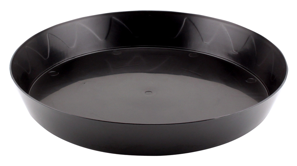 Gro Pro Heavy Duty Black Saucer - 12 in