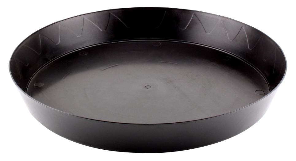 Gro Pro Heavy Duty Black Saucer - 14 in