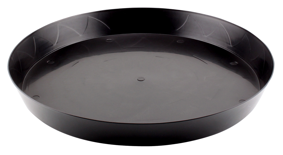 Gro Pro Heavy Duty Black Saucer - 16 in