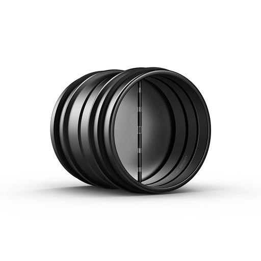 [AC-BDD4-B] AC INFINITY BACKDRAFT DAMPER DUCTING INSERT, 4-INCH, BLACK GALVANIZED STEEL
