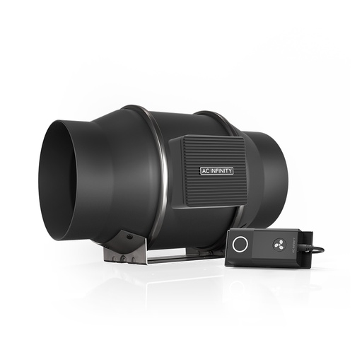 [AI-CLS6] AC INFINITY CLOUDLINE S6, QUIET INLINE DUCT FAN SYSTEM WITH SPEED CONTROLLER, 6-INCH