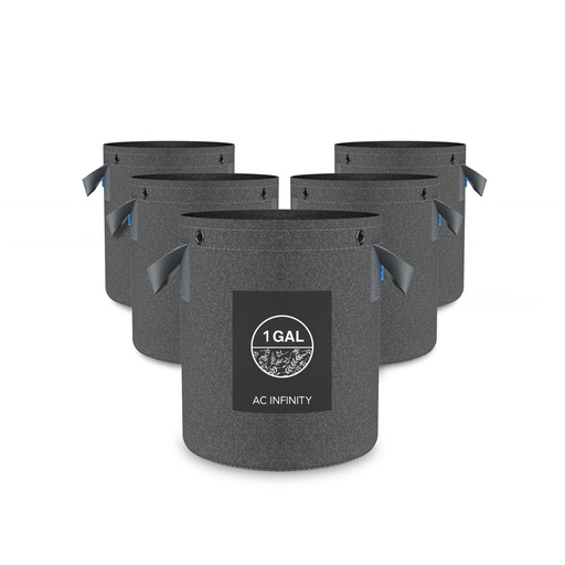 AC INFINITY HEAVY DUTY FABRIC POTS, 1 GALLON
