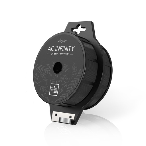 [AC-PTC3-B] AC INFINITY, BLACK TWIST TIES WITH BUILT-IN CUTTER, 100M