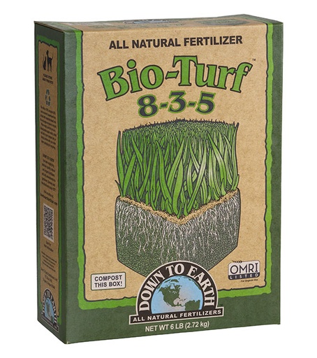 [DTEBIOT6] Down to Earth, DTE BIO-TURF, 8-3-5, 6lb