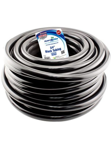 [VBT3/4] FDA Vinyl Tubing Black 3/4" ID - 1" OD per foot