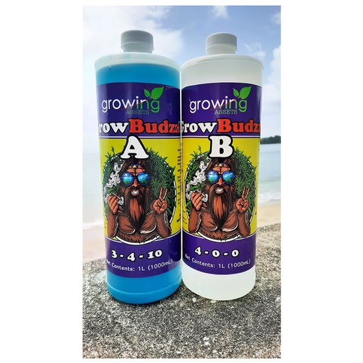[GAGBAB500ml] Growing Assets, Growbudzz A & B, 500ml Pair