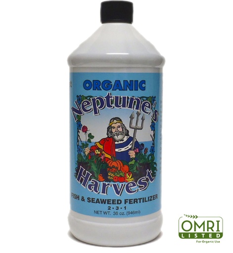 [NHFSF1pt] Neptune Harvest, Organic, Fish and Seaweed Fertilizer 2 – 3 – 1, 1Pt