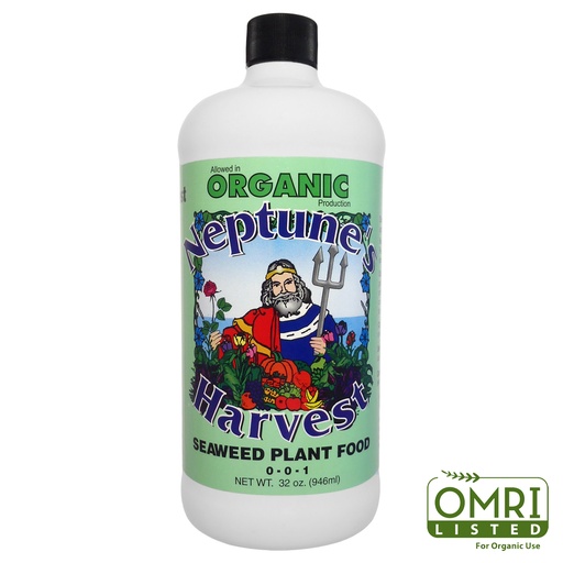 [NHSPF1qt] Neptune Harvest, Organic, Seaweed Plant Food 0 – 0 – 1, 1Qrt