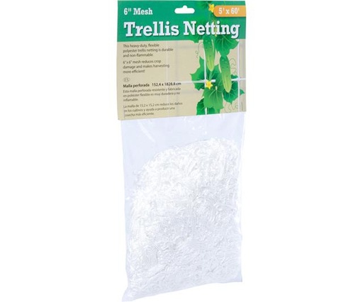 [HGN60] Trellis Netting 6" Mesh, woven, 5' x 60'