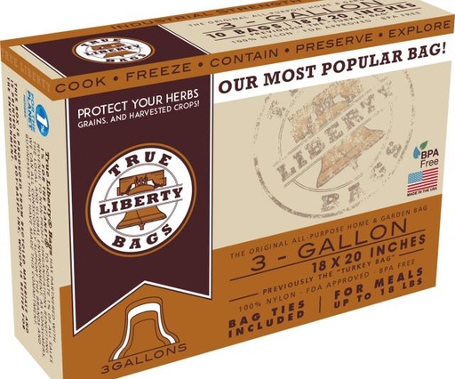 [TLBT25] True Liberty Turkey Bags, pack of 25
