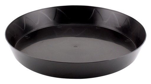 [HGC724936] Gro Pro Heavy Duty Black Saucer - 12 in